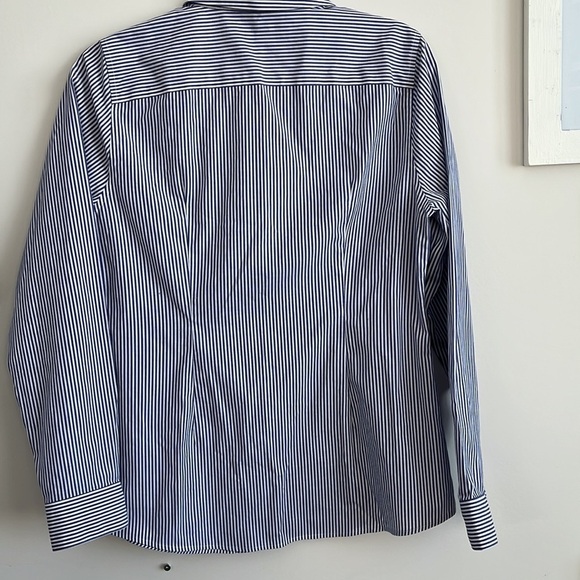 ALFRED SUNG STRIPES LONG SLEEVE V NECK WOMEN TOPS SIZE M - Picture 11 of 11